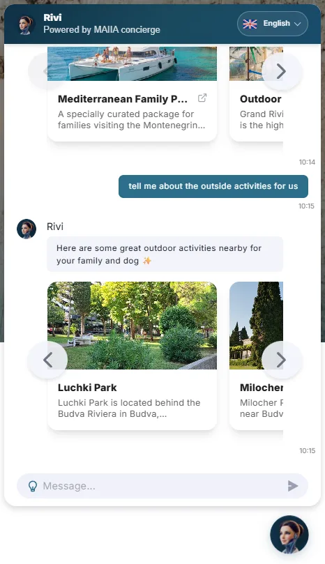 MAIIA destination park cards