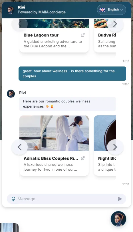 MAIIA wellness cards